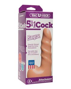 Vac-U-Lock 5.5" Raging Hard on Realistic Cock