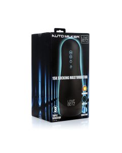 LoveBotz Auto Milker 15x Sucking Masturbator - Black